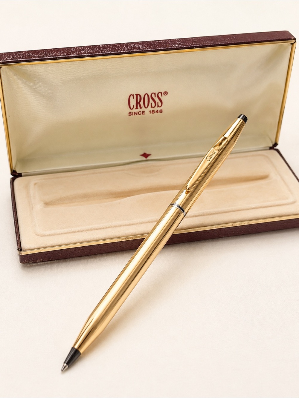 Cross Classic Century 1/20 14KT Rolled Gold Ballpoint Pen Vintage